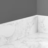 22 in. W x 3 in. H Engineered Marble Bathroom Vanity Top Sidesplash with Straight Edge in Yves