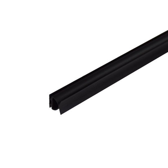 75 in. Vertical X-Shaped Shower Seal Strip between 6mm Thick Glass Sliding Door and Wall, Black PVC