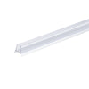 28.74 in. Horizontal Shower Seal Strip between 10mm Thick Glass Fixed Panel and Base, Clear PVC-P3