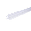 40 in. Horizontal Shower Seal Strip between 8mm Thick Glass Pivot Door and Base, Clear PVC