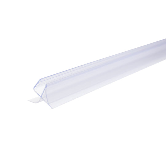 40 in. Horizontal Shower Seal Strip between 8mm Thick Glass Pivot Door and Base, Clear PVC