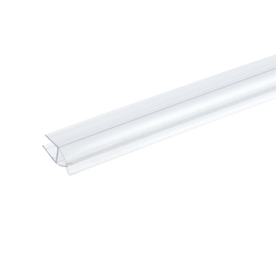 78.74 in. Vertical Shower Seal Strip between 10mm Thick Glass Sliding Door and Wall, Clear PVC