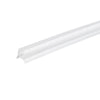 27.95 in. Horizontal Shower Seal Strip between 12mm Thick Glass Fixed Panel and Base, Clear PVC