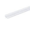 72 in. Vertical Shower Seal Strip between 10mm Thick Glass Fixed Panel and Sliding Door, Clear PVC