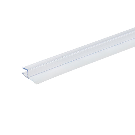 74 in. Vertical Shower Seal Strip between 6mm Thick Glass Fixed Panel and Pivot Door, Clear PVC