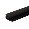 31 in. Horizontal Shower Seal Strip between 6mm Thick Glass Sliding Door and Base, Black PVC