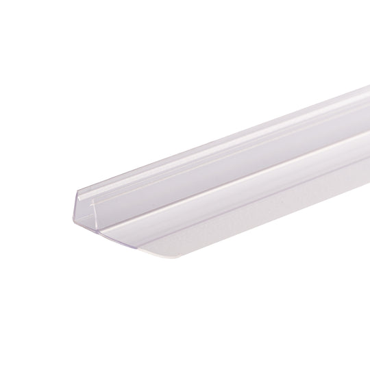 74 in. 6mm Thick Vertical Shower Seal Strip for Fixed Glass Panel and Sliding Door, Clear PVC