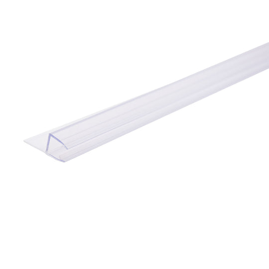 74 in. Vertical Shower Seal Strip between 8mm Thick Glass Fixed Panel and Pivot Door, Clear PVC-P62