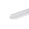 40 in. Horizontal Shower Seal Strip between 8mm Thick Glass Pivot Door and Base, Clear PVC