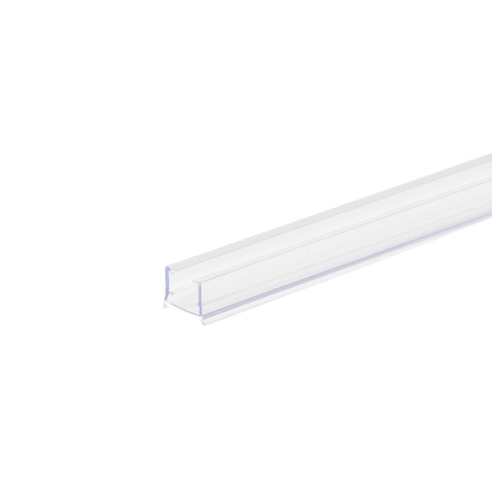 36 in. Horizontal Shower Seal Strip between 8mm Thick Glass Fixed Panel and Base, Clear PVC-P122