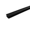 78 in. Vertical Shower Seal Strip between 6mm Thick Glass Sliding Door and Wall, Black PVC