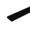 75 in. Vertical Shower Seal Strip between 6mm Thick Glass Fixed Panel and Sliding Door, Black PVC