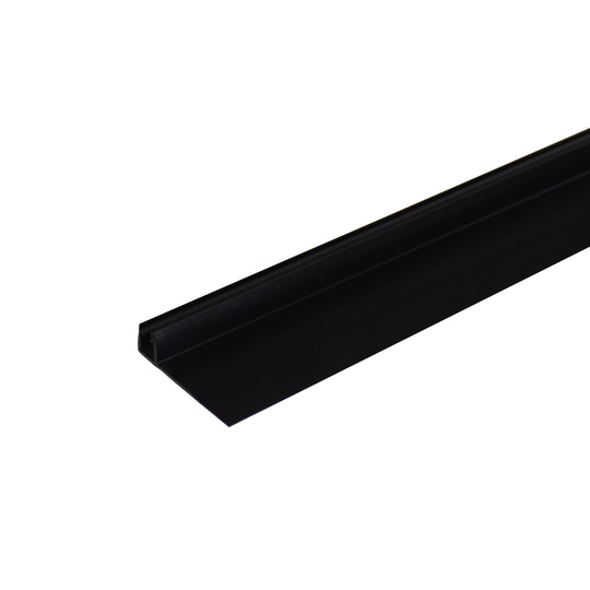75 in. 6mm  Thick Vertical Shower Seal Strip for Fixed Panel and Sliding Door, Black PVC