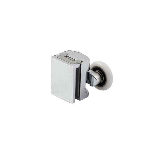 Double Clip-on Top Wheels for Sliding Shower Doors, Chrome
