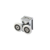 Double Clip-on Top Wheels for Sliding Shower Doors, Chrome