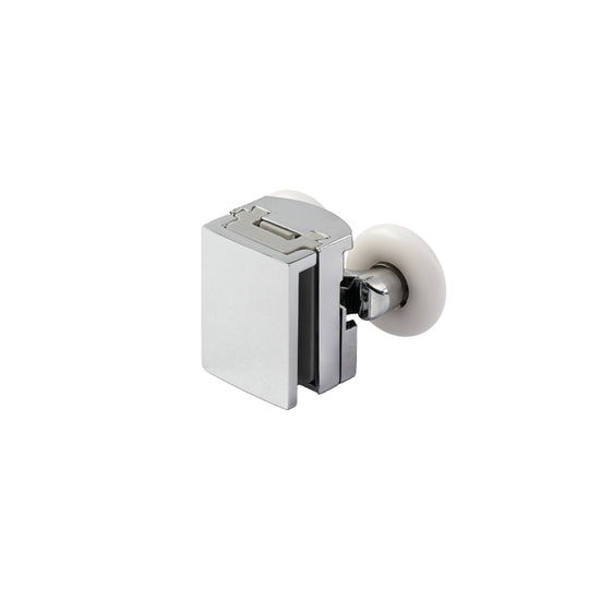 Double Clip-on Bottom Wheels for Sliding Shower Doors, Chrome
