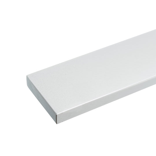 Straight Edge Backsplash in Bombay White for 72 in. W Engineered Stone Bathroom Vanity Top