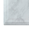 24 in. W x 3 in. H Engineered Marble Bathroom Vanity Top Backsplash with Bullnose Edge in Yves