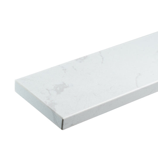 Straight Edge Backsplash in Yves for 30 in. W Engineered Marble Bathroom Vanity Top