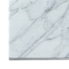 36 in. W x 3 in. H Carrara Marble Bathroom Vanity Top Backsplash with Straight Edge in White