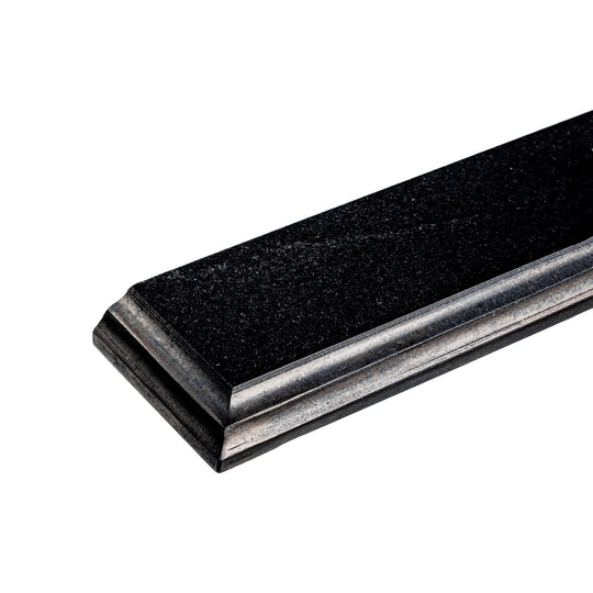 Bullnose Edge Backsplash in Black for 30 in. W Granite Bathroom Vanity Top
