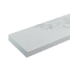 Straight Edge Backsplash in Cloudy Sky for 72 in. W Engineered Marble Bathroom Vanity Top