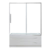 Venice 48/60 Shower & Tub Door Seal Strip Replacement Kit | 4-Piece Clear Vinyl Set (4PC-V1-TCR)