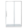 Venice 48/60 Shower & Tub Door Seal Strip Replacement Kit | 4-Piece Clear Vinyl Set (4PC-V1-TCR)